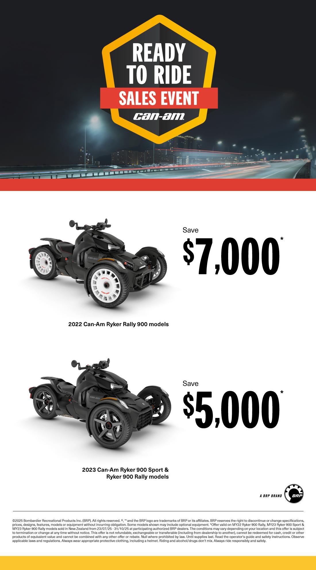 NZ Can-Am On-Road - Q3 Retail Program 2025 Ryker