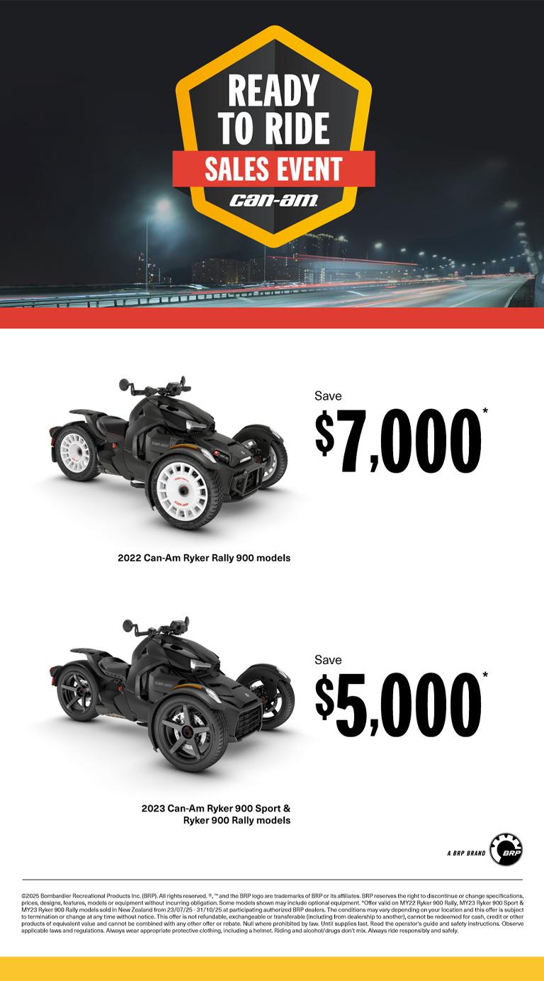 NZ Can-Am On-Road - Q3 Retail Program 2025 Ryker